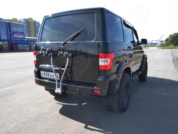 4 499 р. Заглушка места под запасное колесо Ralex  Уаз Патриот ( 3163 5 дв.,  3163 5-дв.) (2005-2025) дорестайлинг, 1-ый рестайлинг, 2-ой рестайлинг (Авантюрин (черный металлик до 2016 г.))  с доставкой в г. Пермь. Увеличить фотографию 3