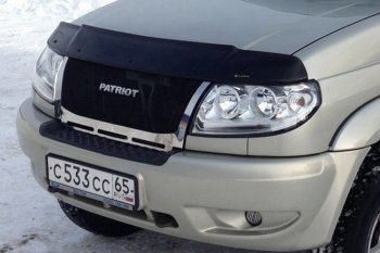 12 499 р. Решетка радиатора CrTuning Уаз Патриот 23632 дорестайлинг пикап (2008-2014) (Сетка черная, С надписью PATRIOT)  с доставкой в г. Пермь. Увеличить фотографию 7