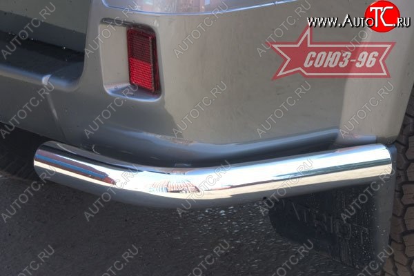 5 129 р. Защита заднего бампера из боковых уголков Souz-96 (d60) Уаз Патриот 3163 5 дв. дорестайлинг (2005-2013)  с доставкой в г. Пермь