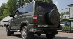 8 599 р. Защита заднего бампера из двойных боковых уголков с диаметром труб 63 и 51 мм Petroil Tuning  Уаз Патриот  3163 5 дв. (2005-2013) дорестайлинг  с доставкой в г. Пермь. Увеличить фотографию 3