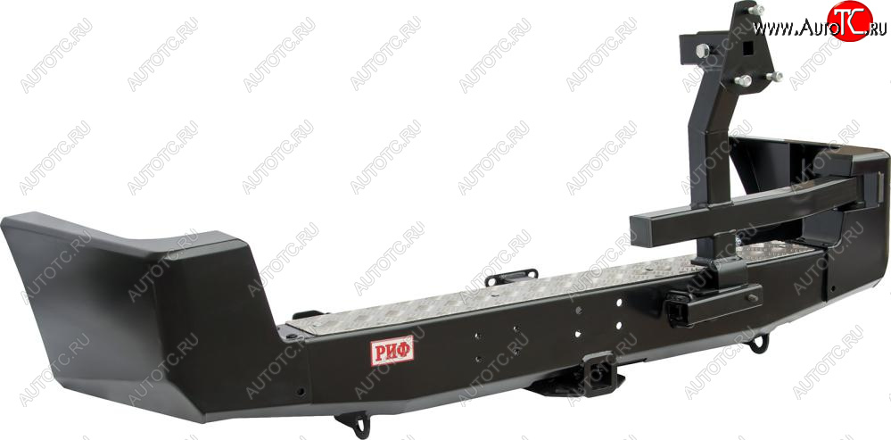 67 089 р. Бампер задний силовой РИФ (стандарт)  Уаз Патриот  3163 5 дв. (2005-2013) дорестайлинг (С квадратом под фаркоп, калиткой и отверстиями под парктроник)  с доставкой в г. Пермь