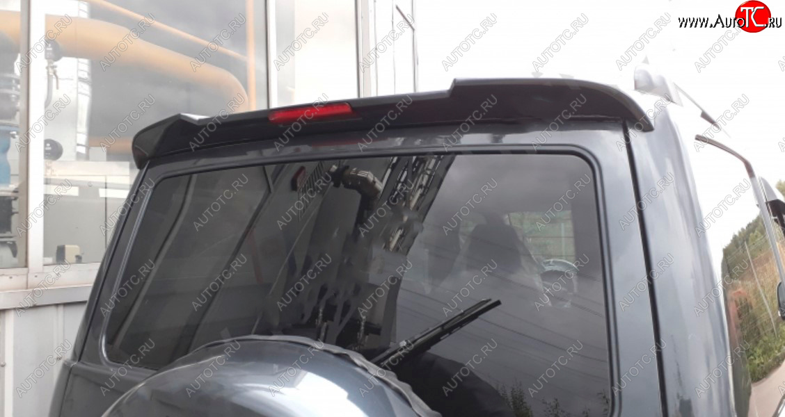 5 399 р. Непродувной спойлер-козырёк Ralex-Tuning V2 (со стоп сигналом)  Уаз Патриот ( 3163 5 дв.,  3163 5-дв.) (2005-2025) дорестайлинг, 1-ый рестайлинг, 2-ой рестайлинг (Неокрашенный)  с доставкой в г. Пермь