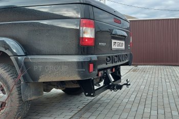 13 779 р. Фаркоп PT GROUP /съемный квадрат/UAZ Pickup 2008-/UAZ Profi 2017-(236022,236031(станд),236324)  Уаз Патриот  23632 - Профи  23602  с доставкой в г. Пермь. Увеличить фотографию 2