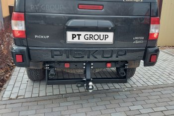 13 779 р. Фаркоп PT GROUP /съемный квадрат/UAZ Pickup 2008-/UAZ Profi 2017-(236022,236031(станд),236324)  Уаз Патриот  23632 - Профи  23602  с доставкой в г. Пермь. Увеличить фотографию 4