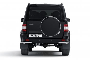 13 699 р. Защита заднего бампера Petroil Tuning (уголки, d63)  Уаз Патриот  23632 (2014-2016) 1 рестайлинг пикап (Нержавеющая полированная сталь)  с доставкой в г. Пермь. Увеличить фотографию 3
