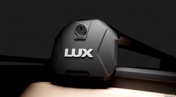 14 299 р. Багажник на интегрированные рейлинги LUX SCOUT   (черные поперечины)  с доставкой в г. Пермь. Увеличить фотографию 2