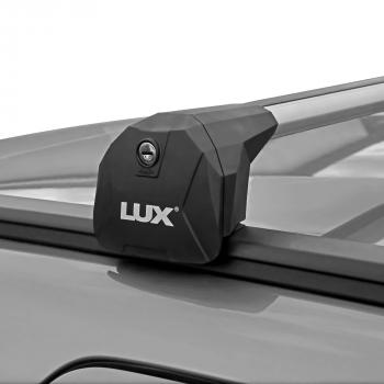 14 299 р. Багажник на интегрированные рейлинги LUX SCOUT   (черные поперечины)  с доставкой в г. Пермь. Увеличить фотографию 4