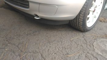 579 р. Универсальная губа (юбка) переднего бампера Cruze Style Honda Airwave 1 GJ дорестайлинг (2003-2008)  с доставкой в г. Пермь. Увеличить фотографию 5