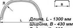 1 699 р. Крыло К-К-430 (трапеция) Master-Plast КамАЗ 4310 (1981-1989)  с доставкой в г. Пермь. Увеличить фотографию 2