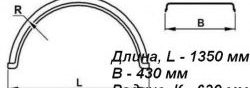 1 699 р. Крыло К-430 (круглое) Master-Plast Hyundai HD-120  дорестайлинг (1997-2004)  с доставкой в г. Пермь. Увеличить фотографию 2