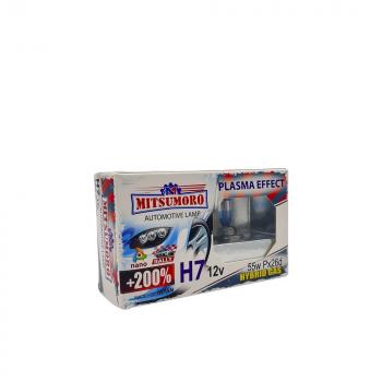 Лампа галогенная (Н7/12v/55w, +200% Plasma effect, 2 шт.) MITSUMORO Honda Mobilio 2 DD4,DD5 1-ый рестайлинг (2017-2019)