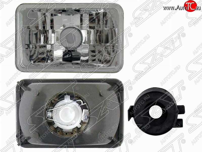1 059 р. Универсальная фара (5 дюймов) SAT Honda Airwave 1 GJ дорестайлинг (2003-2008) (Хрустальная)  с доставкой в г. Пермь