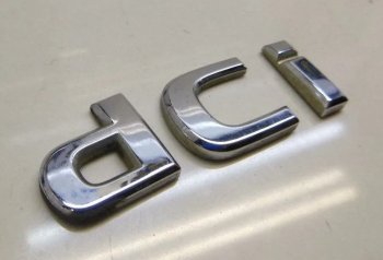 Эмблема крышки багажника dCi Honda Mobilio 2 DD4,DD5 1-ый рестайлинг (2017-2019) (Хром)
