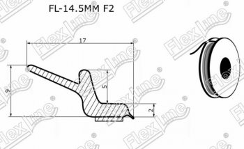 287 р. Универсальный уплотнитель FlexLine (на самоклеящейся основе, лепесток 9 mm, 1 погонный метр) ГАЗ Баргузин 2217 автобус 2-ой рестайлинг (2010-2025)  с доставкой в г. Пермь. Увеличить фотографию 2