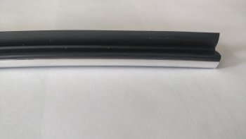 109 р. Универсальный уплотнитель FlexLine (жесткий 8 mm U-LIP, хромированная полоса, 1 погонный метр) Лада 2108 (1984-2003)  с доставкой в г. Пермь. Увеличить фотографию 3