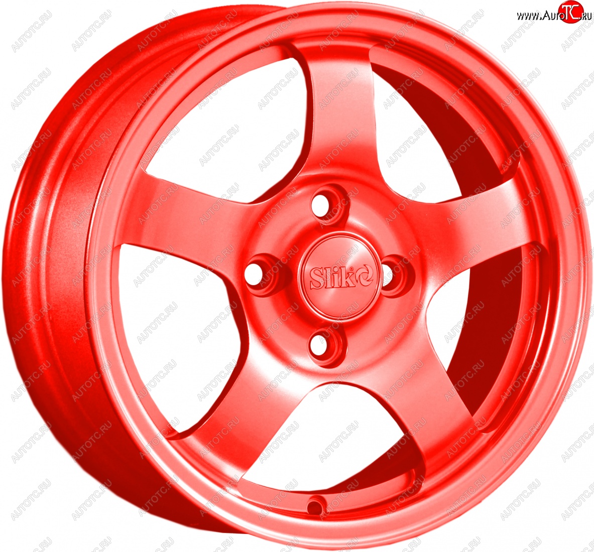 12 799 р. Кованый диск Slik Classik 6x14 (Ярко-алый 3026)   (Цвет: Ярко-алый 3026)  с доставкой в г. Пермь