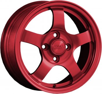 Кованый диск Slik Classik 6x14 (Красный RED) Honda Logo (1996-2001) 4x100.0xDIA56.1xET35.0