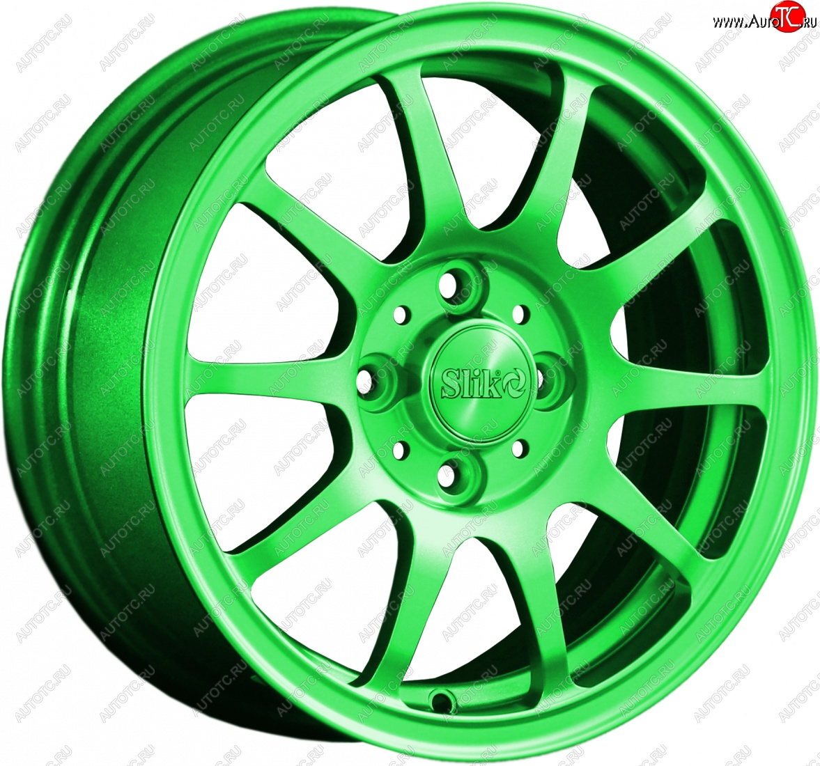 12 799 р. Кованый диск Slik Classik 6x14 (RAL 6038 ярко зеленый)   (Цвет: RAL 6038 ярко зеленый)  с доставкой в г. Пермь