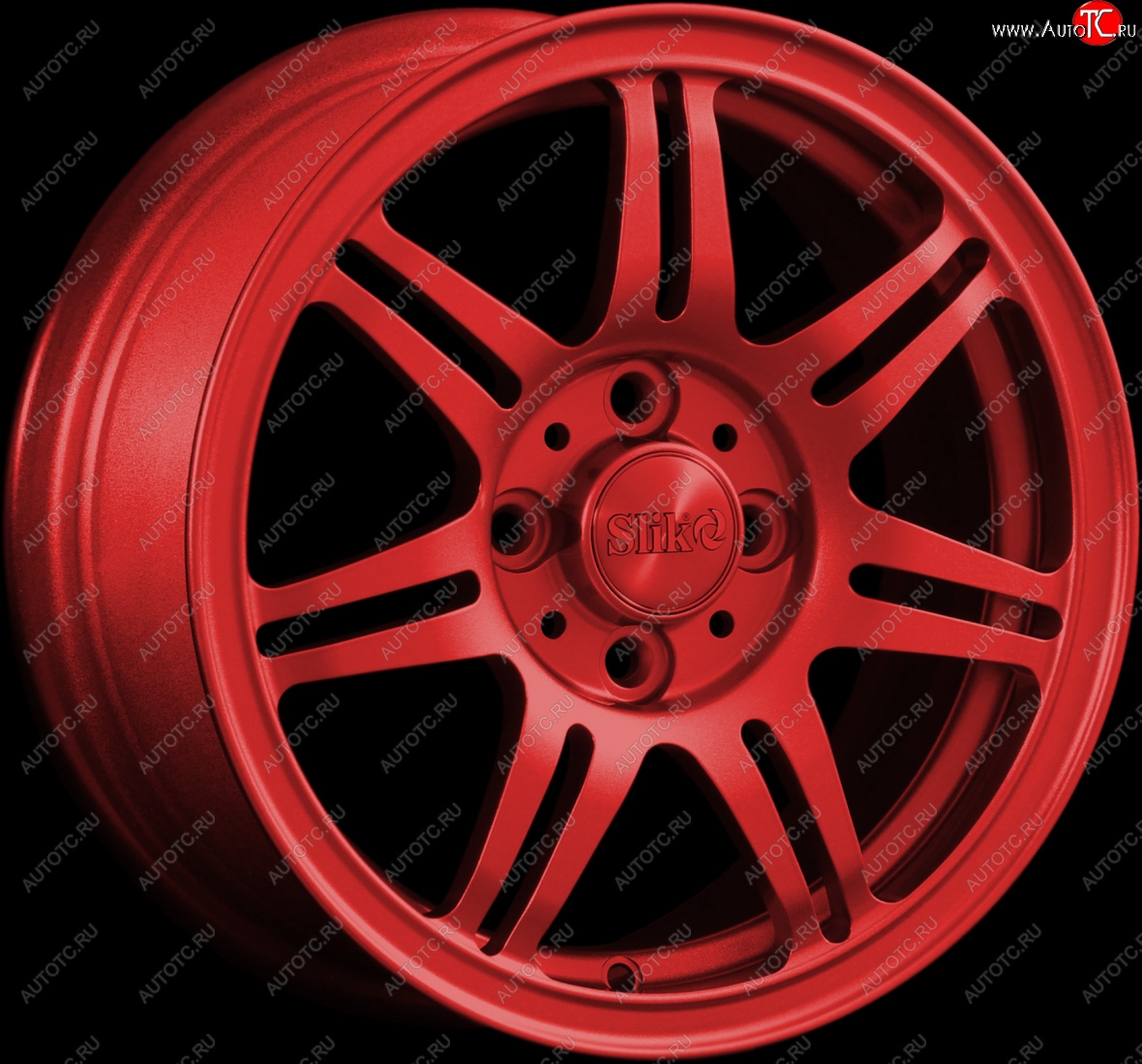 12 799 р. Кованый диск Slik Classik 6x14 (Красный)   (Цвет: Красный)  с доставкой в г. Пермь
