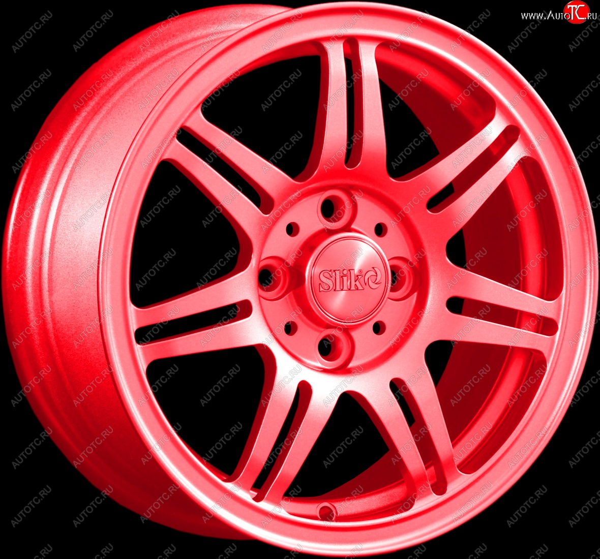 12 799 р. Кованый диск Slik Classik 6x14 (RAL 3026 ярко алый)   (Цвет: RAL 3026 ярко алый)  с доставкой в г. Пермь