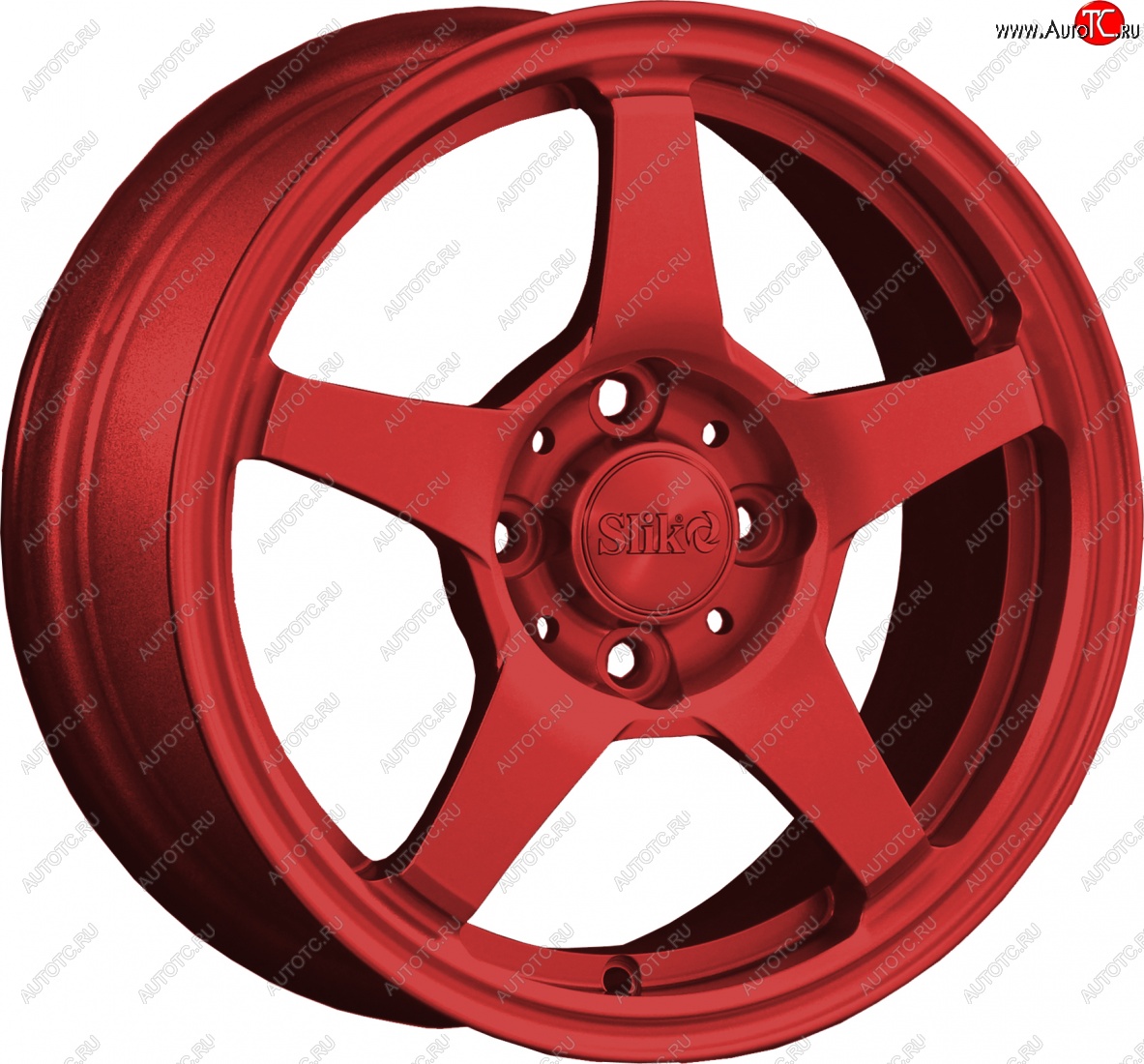 12 799 р. Кованый диск Slik Classik 6x14 (Красный)   (Цвет: Красный)  с доставкой в г. Пермь