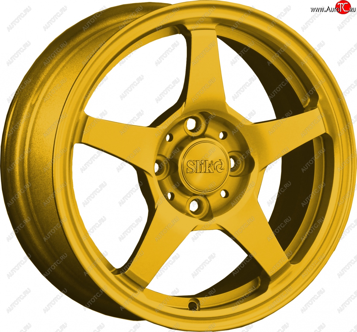 12 799 р. Кованый диск Slik Classik 6x14 (Ярко желтый RAL 1021)   (Цвет: Ярко желтый RAL 1021)  с доставкой в г. Пермь