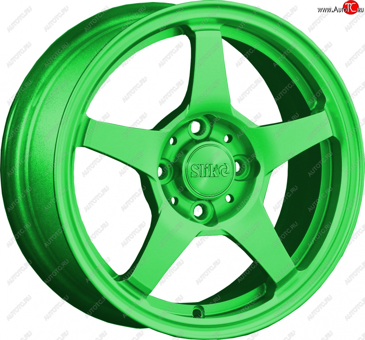 12 799 р. Кованый диск Slik Classik 6x14 (RAL 6038 ярко зеленый)   (Цвет: RAL 6038 ярко зеленый)  с доставкой в г. Пермь