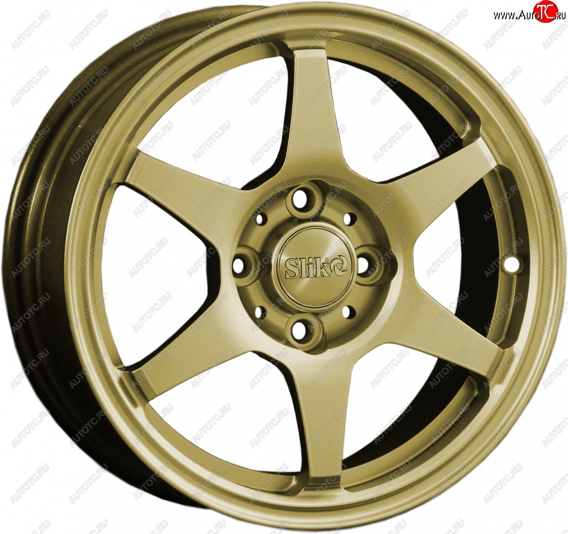 12 799 р. Кованый диск Slik Classik 6x14 (Металлик золотой)   (Цвет: Металлик золотой)  с доставкой в г. Пермь