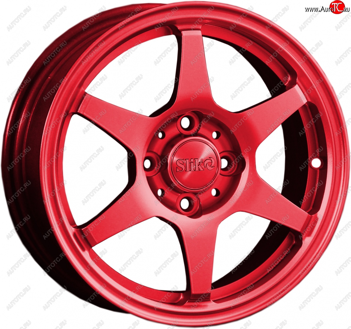 12 799 р. Кованый диск Slik Classik 6x14 (Красный)   (Цвет: Красный)  с доставкой в г. Пермь