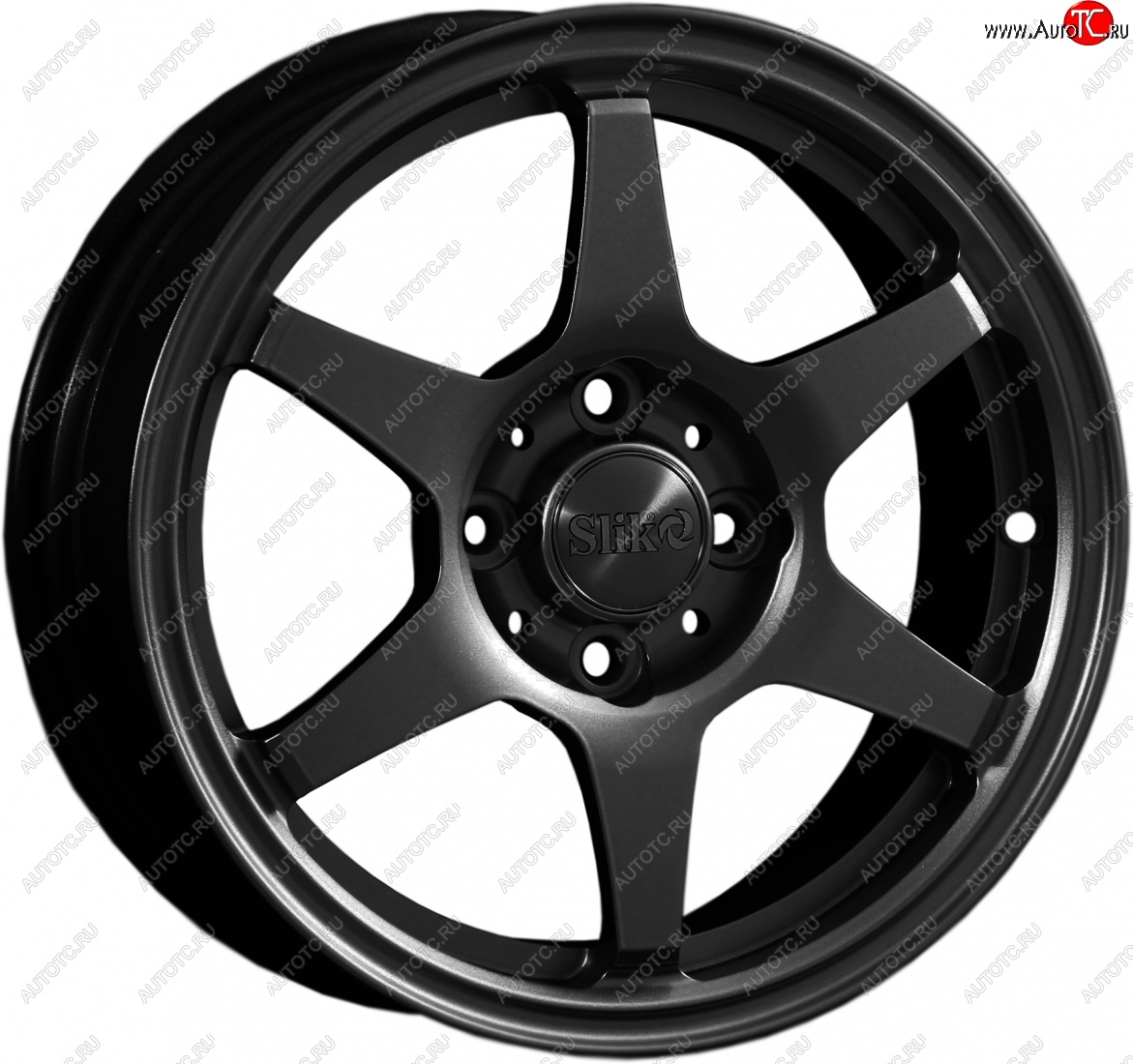 12 799 р. Кованый диск Slik Classik 6x14 (Черный матовый)   (Цвет: Черный матовый)  с доставкой в г. Пермь