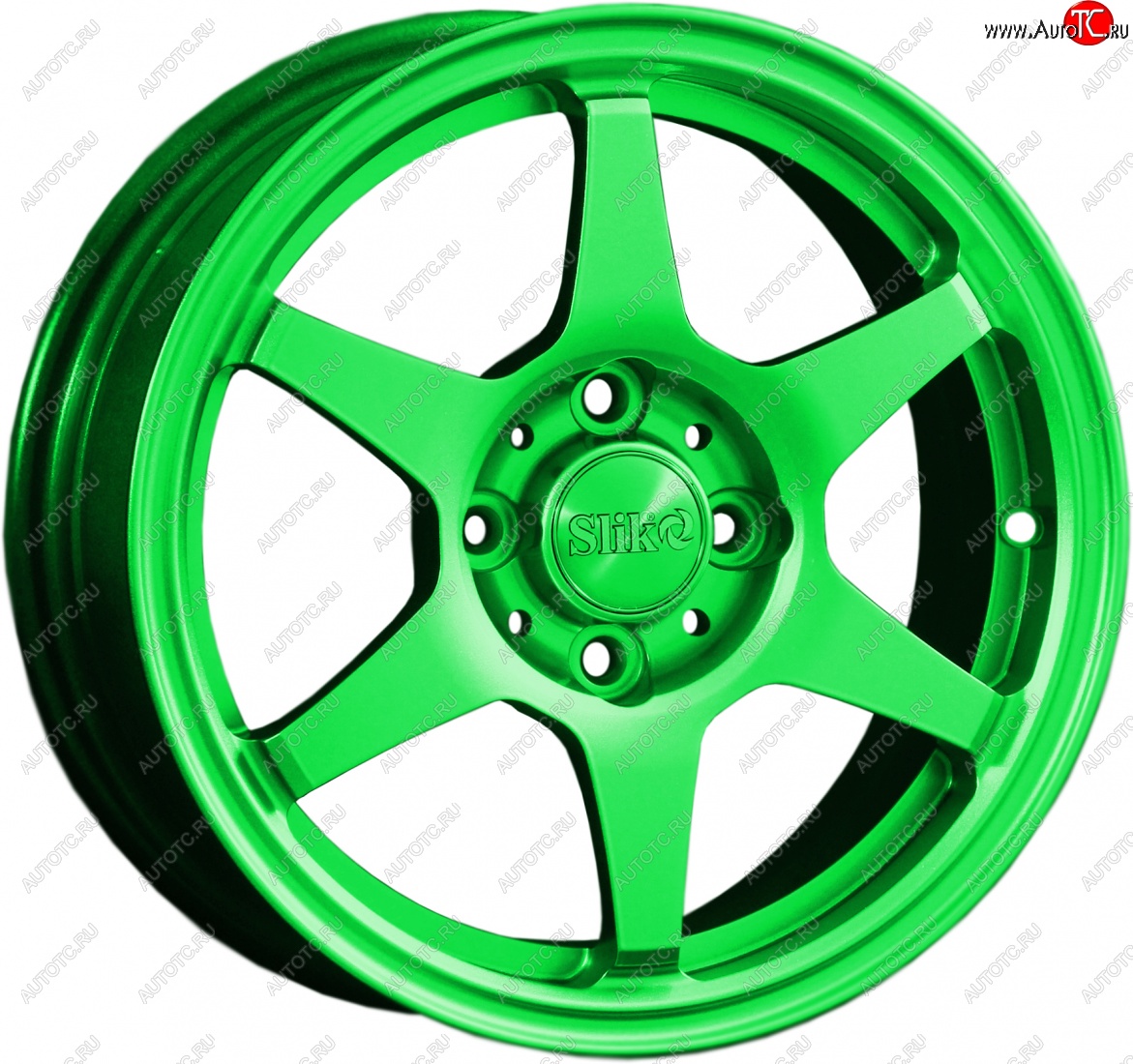 12 799 р. Кованый диск Slik Classik 6x14 (RAL 6038 ярко зеленый)   (Цвет: RAL 6038 ярко зеленый)  с доставкой в г. Пермь