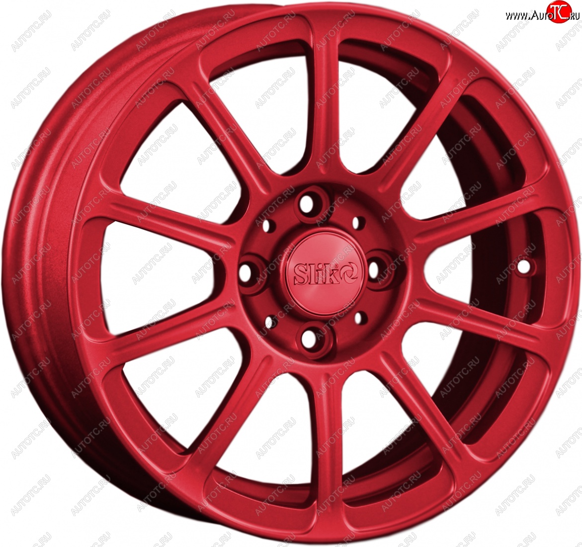 5 999 р. Кованый диск Slik Classik 6x14 (Candy красный)   (Цвет: Candy красный)  с доставкой в г. Пермь