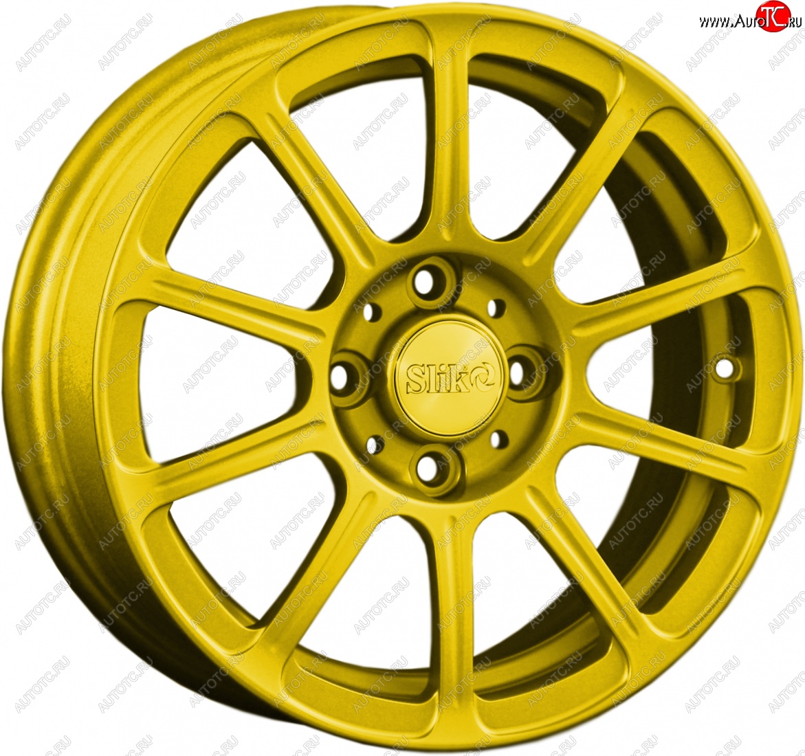 5 999 р. Кованый диск Slik Classik 6x14 (Ярко желтый RAL 1021)   (Цвет: Ярко желтый RAL 1021)  с доставкой в г. Пермь