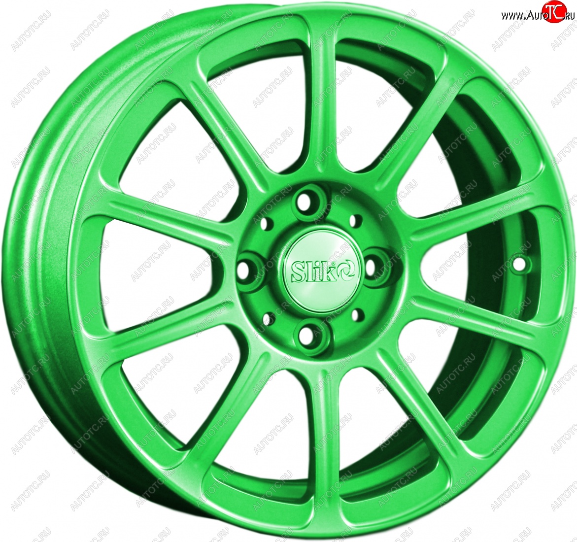 5 999 р. Кованый диск Slik Classik 6x14 (RAL 6038 ярко зеленый)   (Цвет: RAL 6038 ярко зеленый)  с доставкой в г. Пермь