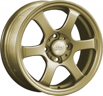 Кованый диск Slik Classik 6x14 (Металлик золотой) Honda Logo (1996-2001) 4x100.0xDIA56.1xET35.0