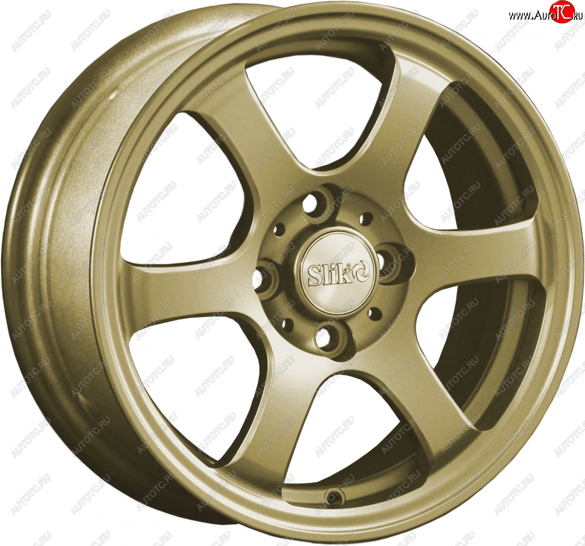 12 799 р. Кованый диск Slik Classik 6x14 (Металлик золотой)   (Цвет: Металлик золотой)  с доставкой в г. Пермь