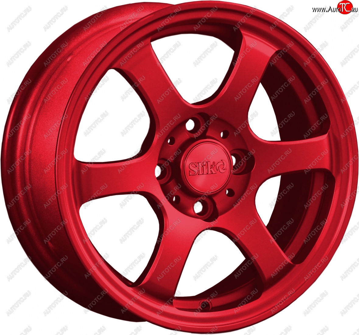 12 799 р. Кованый диск Slik Classik 6x14 (Красный)   (Цвет: Красный)  с доставкой в г. Пермь