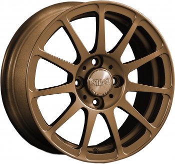 Кованый диск Slik Classik 6x14 (Металлик: коньячная бронза матовый MBRZCGN) Honda Prelude 3 BA купе дорестайлинг (1987-1989) 4x100.0xDIA56.1xET45.0
