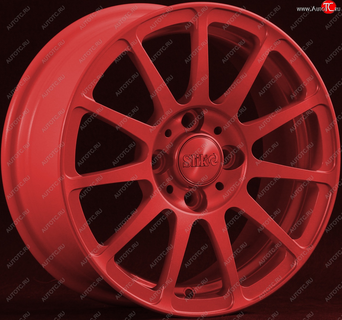 12 799 р. Кованый диск Slik Classik 6x14 (Красный RED)   (Цвет: Красный RED)  с доставкой в г. Пермь