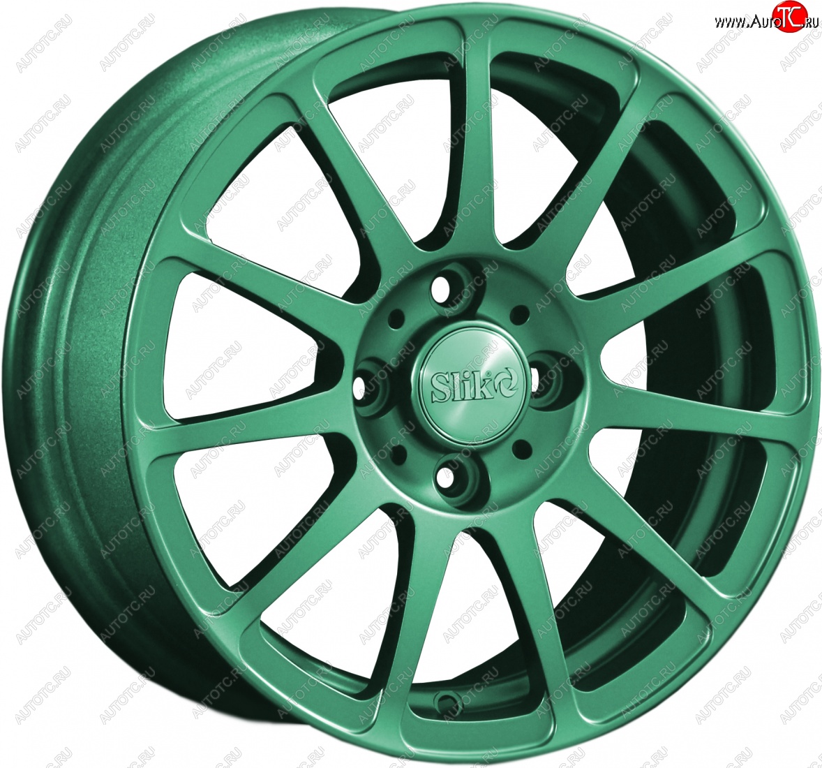 12 799 р. Кованый диск Slik Classik 6x14 (Candy - изумрудно-зелёный)   (Цвет: Candy - изумрудно-зелёный)  с доставкой в г. Пермь