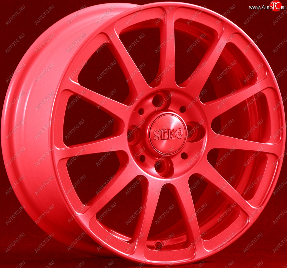 12 799 р. Кованый диск Slik Classik 6x14 (Ярко-алый)   (Цвет: Ярко-алый)  с доставкой в г. Пермь