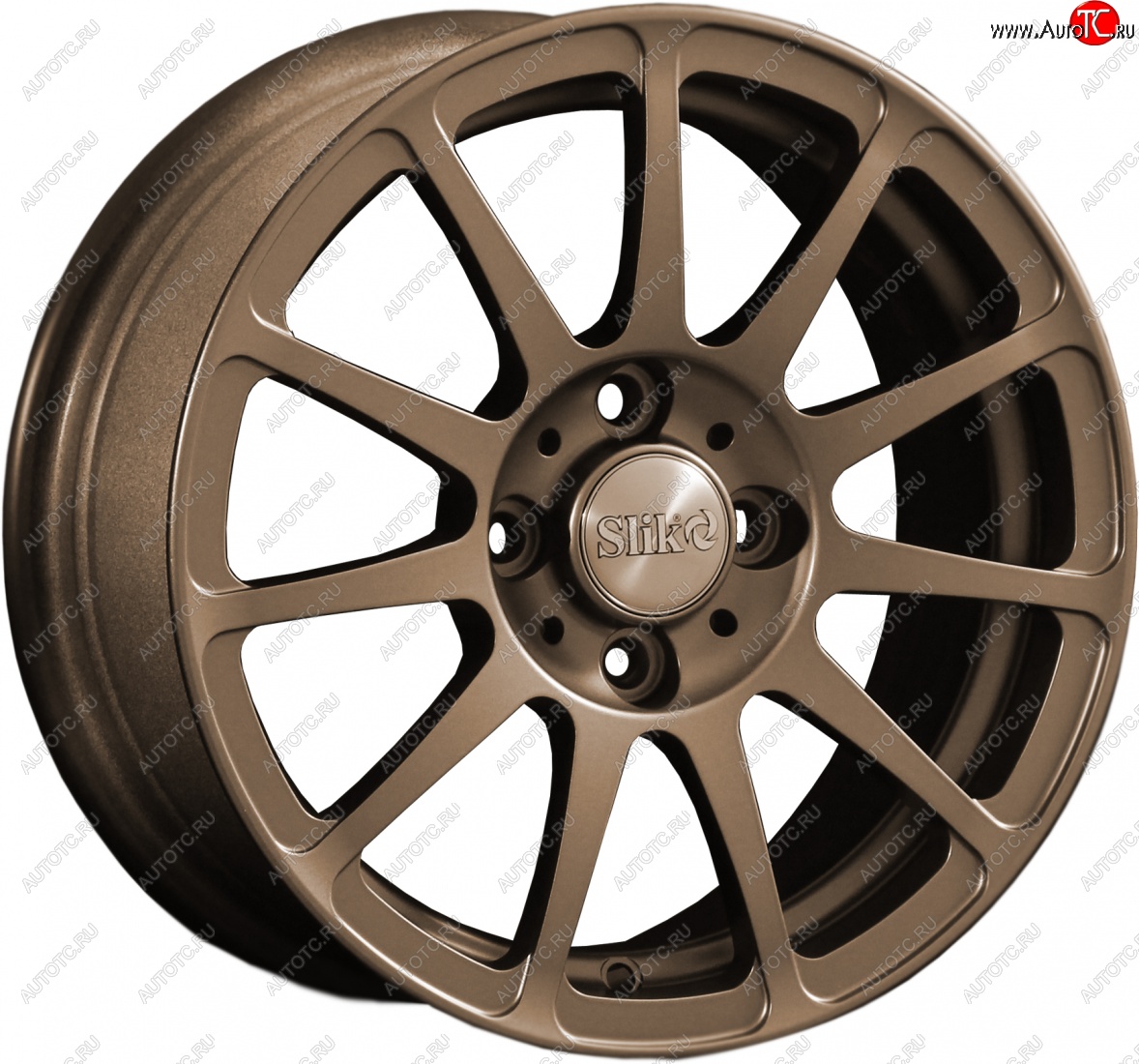 12 799 р. Кованый диск Slik Classik 6x14 (Металлик бронза BRZ)   (Цвет: Металлик бронза BRZ)  с доставкой в г. Пермь