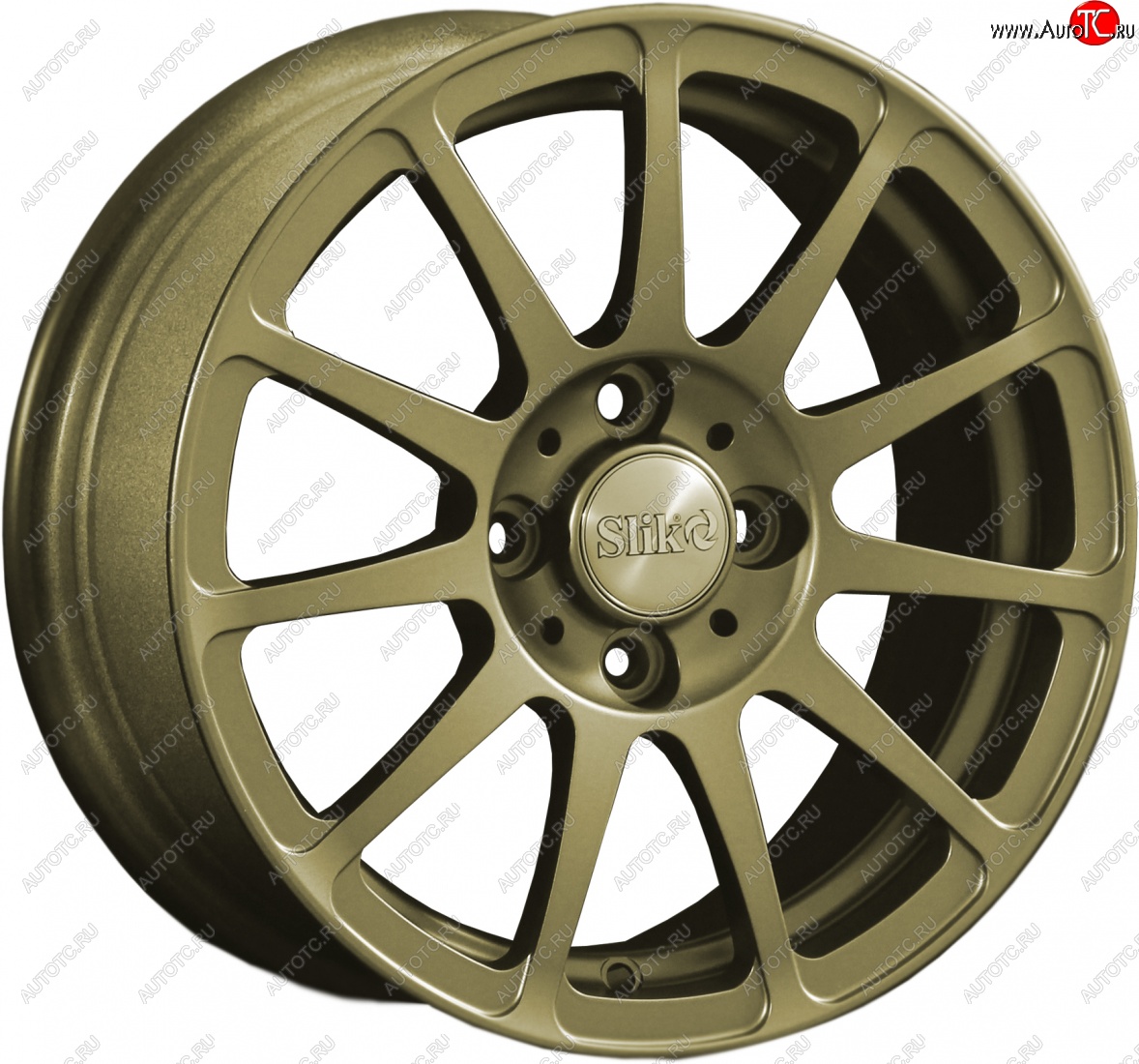 12 799 р. Кованый диск Slik Classik 6x14 (Металлик золотой G)   (Цвет: Металлик золотой G)  с доставкой в г. Пермь