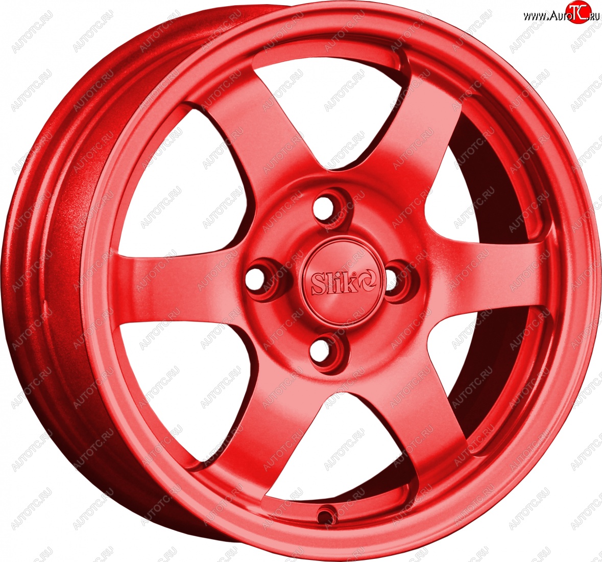 12 799 р. Кованый диск Slik Classik 6x14 (Candy красный)   (Цвет: Candy красный)  с доставкой в г. Пермь