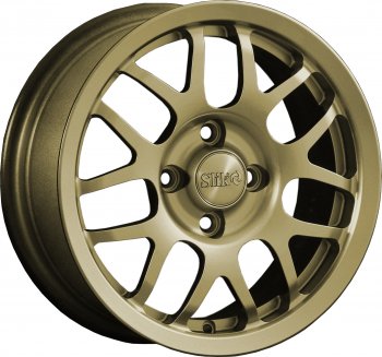 Кованый диск Slik Classik 6x14 (Металлик золотой) Honda Logo (1996-2001) 4x100.0xDIA56.1xET35.0