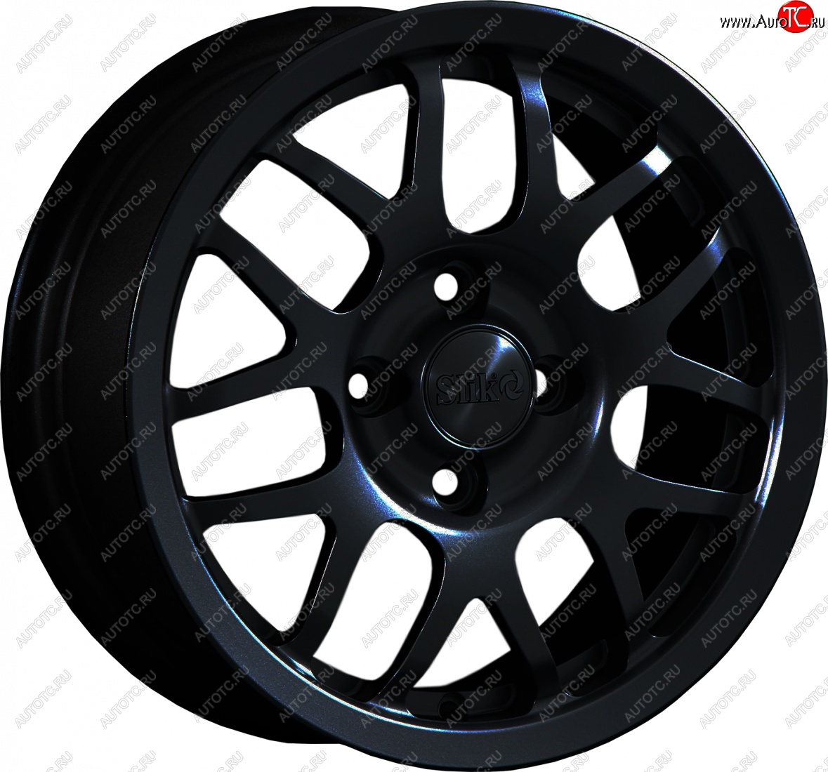 12 799 р. Кованый диск Slik Classik 6x14 (Черный матовый)   (Цвет: Черный матовый)  с доставкой в г. Пермь