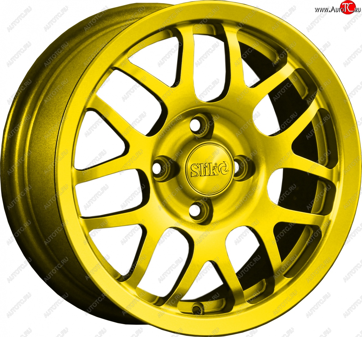 12 799 р. Кованый диск Slik Classik 6x14 (Ярко-желтый RAL 1021)   (Цвет: Ярко-желтый RAL 1021)  с доставкой в г. Пермь