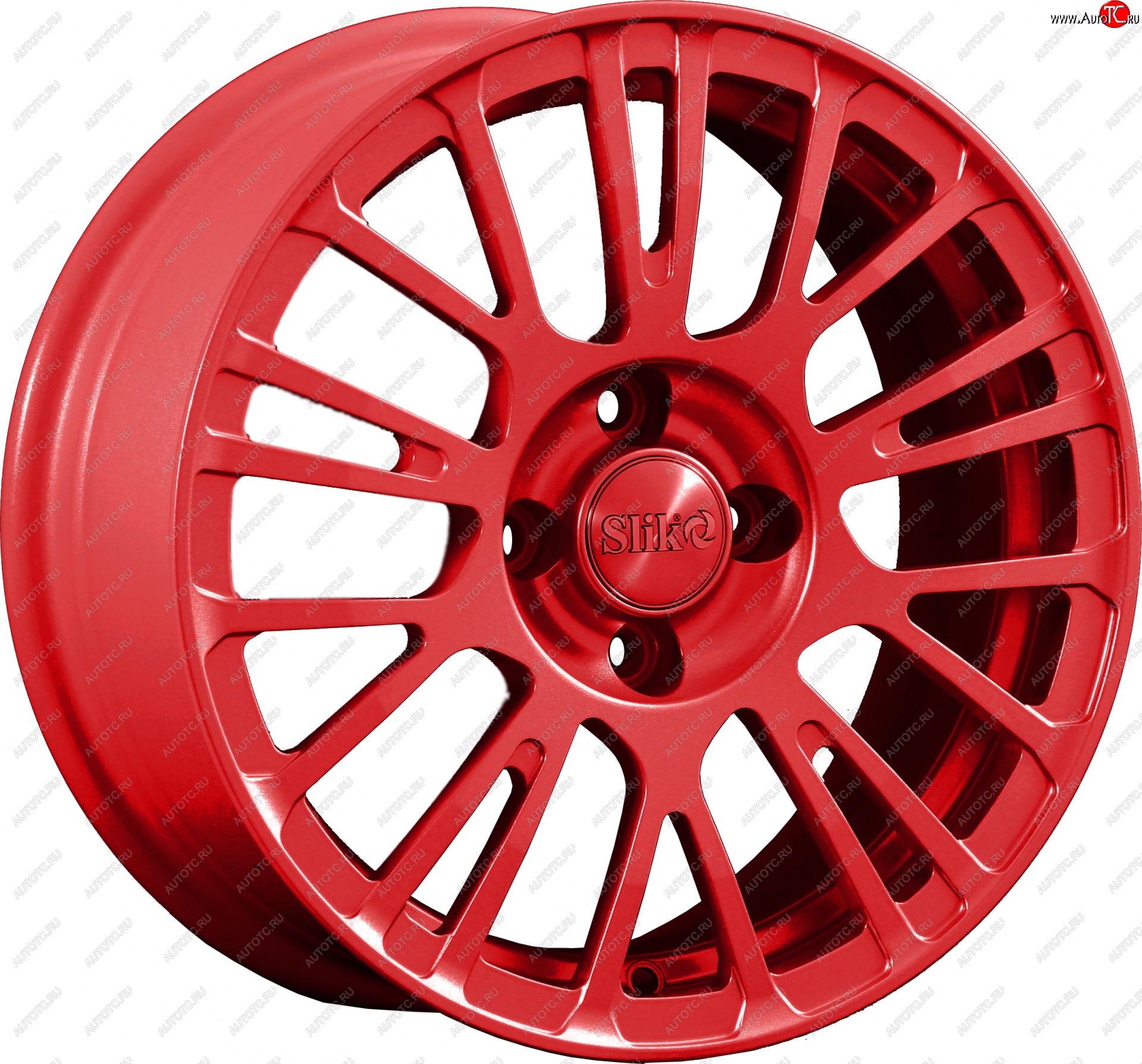 11 899 р. Кованый диск Slik Classik 6.5x15 (Candy красный)   (Цвет: Candy красный)  с доставкой в г. Пермь