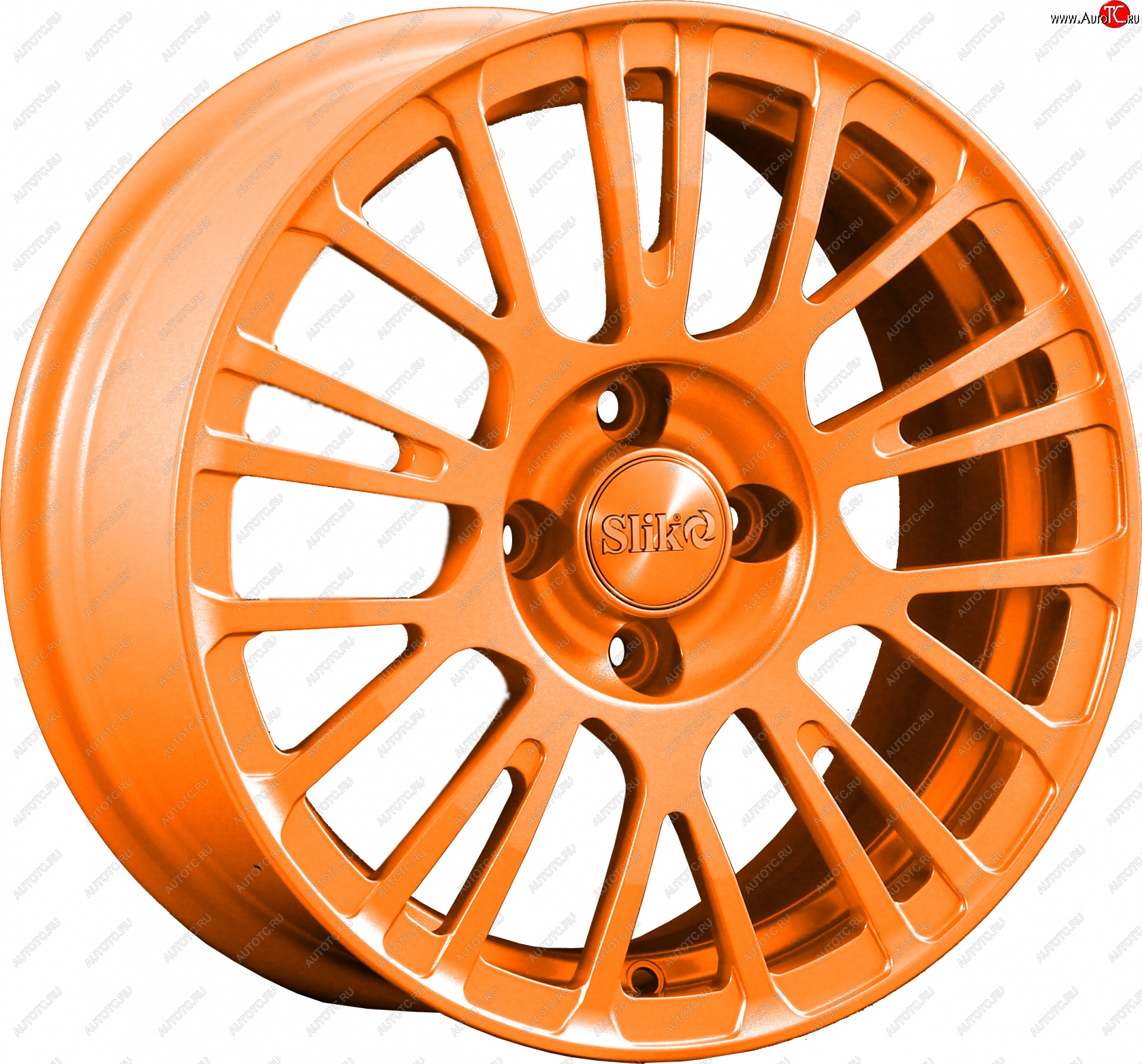 11 899 р. Кованый диск Slik Classik 6.5x15 (Ярко-оранжевый)   (Цвет: Ярко-оранжевый)  с доставкой в г. Пермь