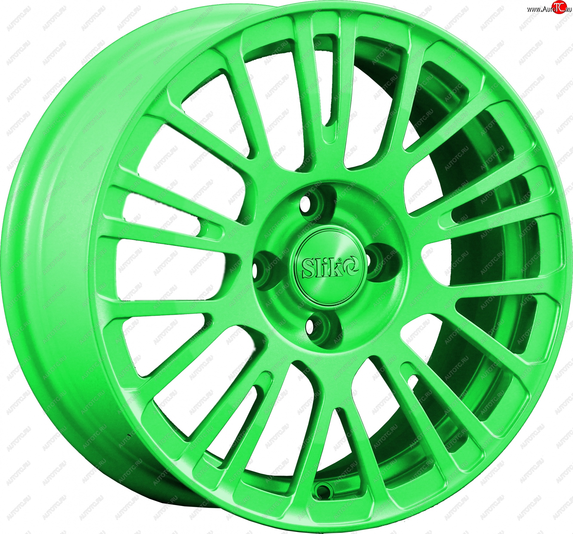 11 899 р. Кованый диск Slik Classik 6.5x15 (RAL 6038 ярко-зеленый)   (Цвет: RAL 6038 ярко-зеленый)  с доставкой в г. Пермь